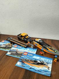 Lego City 60085 Pick up, motoscafo, traino