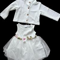 Elegantissimo abito in tulle con giacchino 18-24