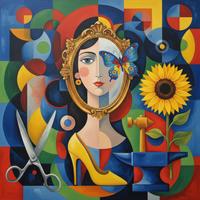 Quadro Moderno Astratto - 60x60