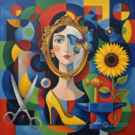 Quadro Moderno Astratto - 60x60