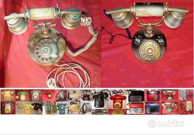 Telefoni vintage in pietra onice, e altri telefoni