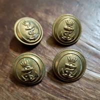 N. 4 Bottoni Marina Vintage Abbigliamento Retrò 