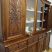 credenza e tavolo tondo allungabile
