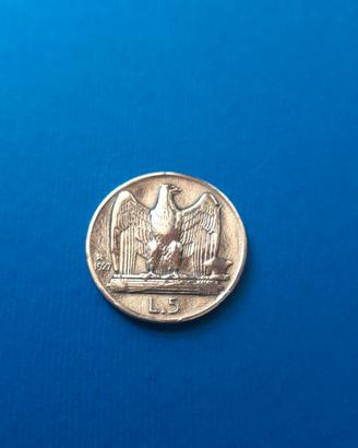 Aquilotto - moneta in argento da 5 Lire del 1927