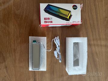 Dissipatore ARGB per SSD NVMe M.2 – Infinity Lens