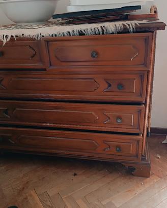 cassettiera in legno 