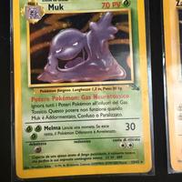 Pokémon Fossil 1999 ITA Muk Holo Zapdos Vintage