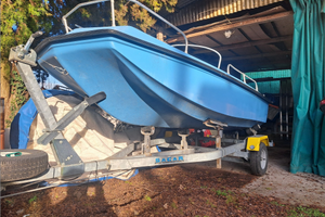 Barca trimarano in vetroresina