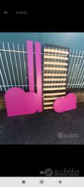 struttura letto cuore 