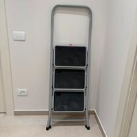 Scala sgabello 3 gradini acciaio