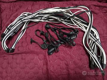 set cavi sleeve corsair alimentatori corsair rm hx