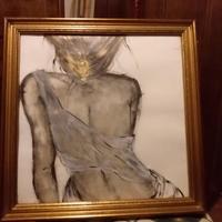 dipinti  fatti a mano  con  materiale casuale 