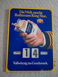 calendario perpetuo vintage funzionante  rothmans