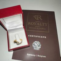 anello di oro e diamante 