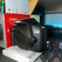 Canon EOS 2000D kit completo + SD 32gb