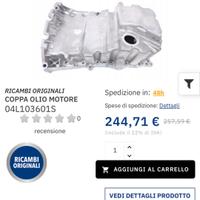 coppa motore Audi a4 b8