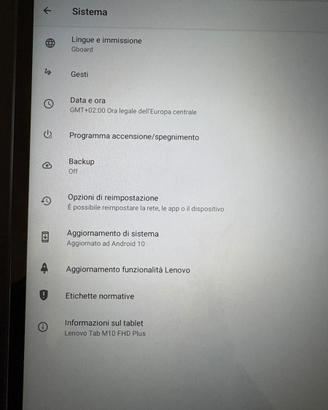 Tablet Lenovo Tab M10 FHD Plus
