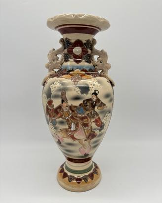 Vaso giapponese orientale Satsuma vintage d epoca