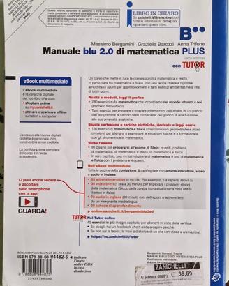 B° + B°° Manuale blu 2.0 di matematica plus