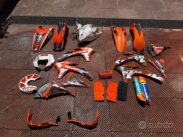 Marmitta e Kit plastiche ktm exc 2012