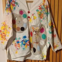 costume carnevale da artista pittore fatto a mano 