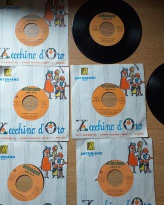 Dischi i45 giri dello Zecchino d'oro anni 70