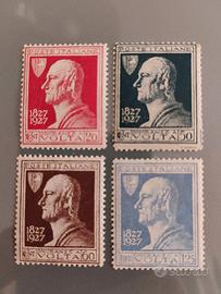 francobolli Italia Regno 1927 centenario Volta 
