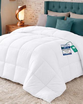 Piumino inverno letto matrimoniale bianco 220x240
