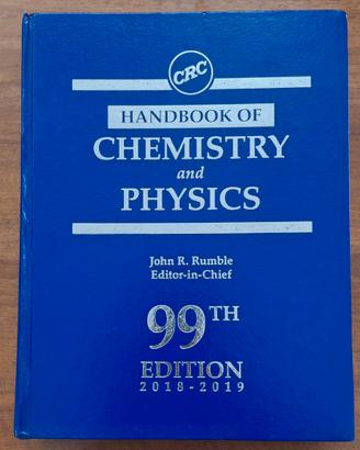 CRC Handbook of Chemistry and Physics, 99th Editio