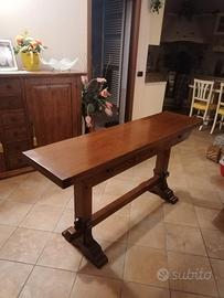 Tavolo a libro in arte povera