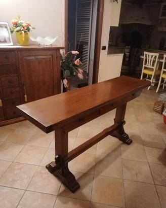 Tavolo a libro in arte povera