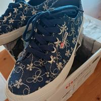 Superga Donna 38 People shoes of Italy Blue-Silver