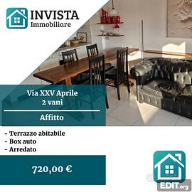 Appartamento con box auto via XXV Aprile
