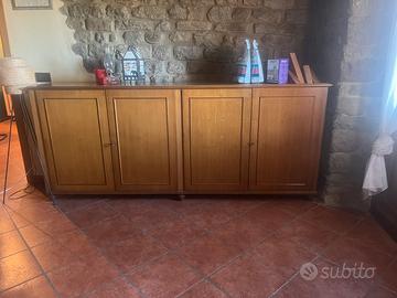 Credenza vintage in legno 240 cm – grande 4 ante