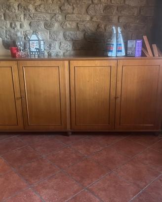 Credenza vintage in legno 240 cm – grande 4 ante