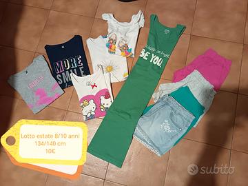 Lotto bambina estate 8/10 anni