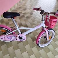 bicicletta bambina da 3 a 7 anni, misura 16