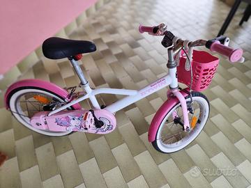 bicicletta bambina da 3 a 7 anni, misura 16