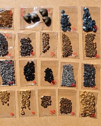 Lotto minuteria per bigiotteria 26 bustine