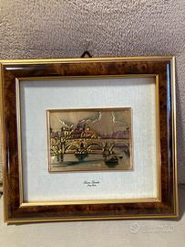 Quadro Roma sparita du lastra in argento