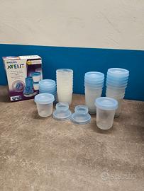 2 Set Vasetti Conservalatte Philips Avent