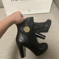 STIVALETTI ARMANI N 37 TRONCHETTI VERA PELLE NUOVI