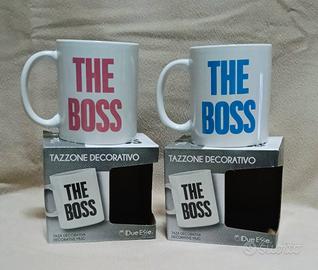 coppia tazze mug the boss nuove