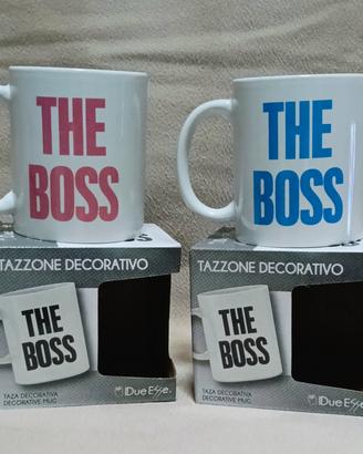 coppia tazze mug the boss nuove