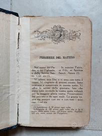 Antico libretto di preghiere / devozionario fine '