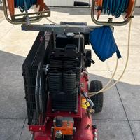 Compressore con abbacchiatori e seghetto potatura