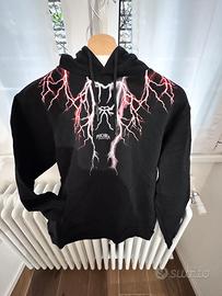 Felpa Nera Phobia con cappuccio