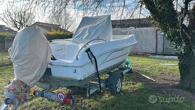 BARCA BLULINE 19 completa di motore 90 cv EVINRUE