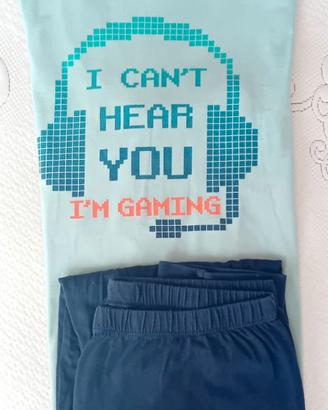 Pigiama Cotone Manica e Pantaloni lunghi, 170cm
