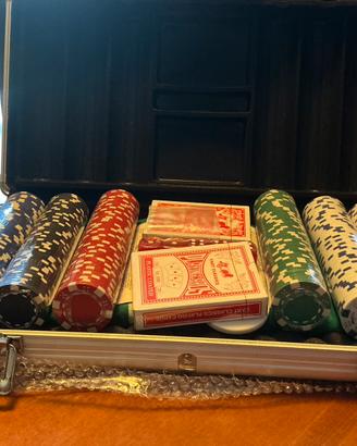 Set da poker con valigetta